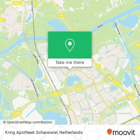 Kring Apotheek Schanswiel kaart