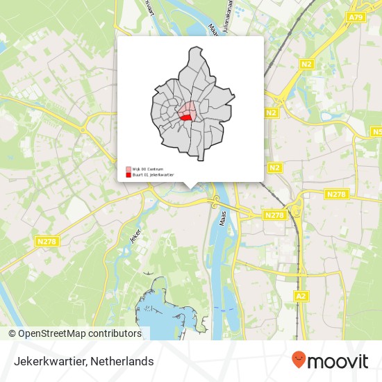 Jekerkwartier kaart