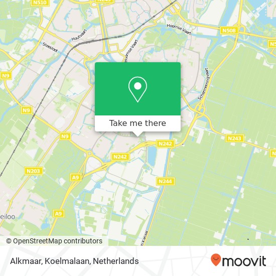 Alkmaar, Koelmalaan kaart