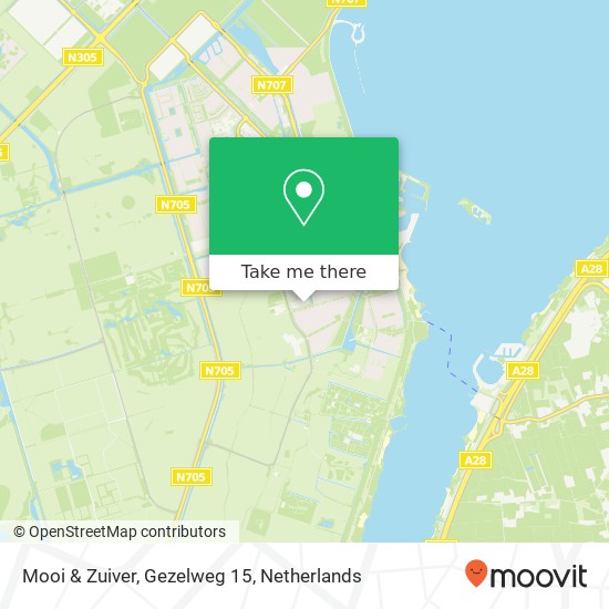 Mooi & Zuiver, Gezelweg 15 kaart