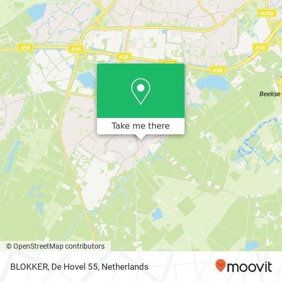 BLOKKER, De Hovel 55 kaart