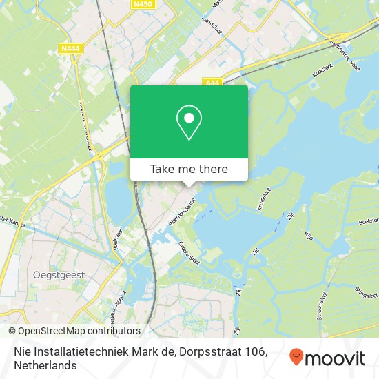 Nie Installatietechniek Mark de, Dorpsstraat 106 kaart