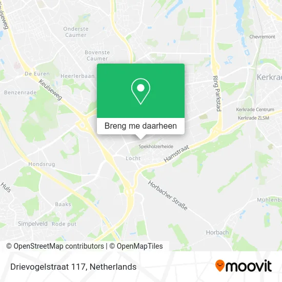 Drievogelstraat 117 kaart