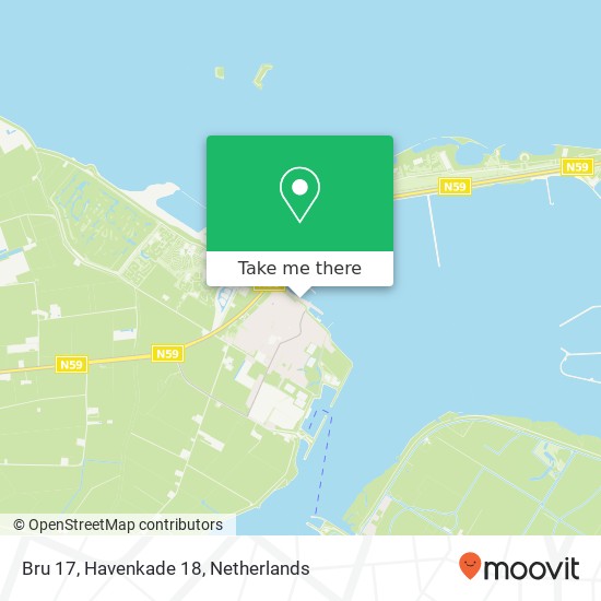 Bru 17, Havenkade 18 kaart