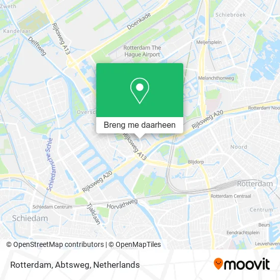 Rotterdam, Abtsweg kaart