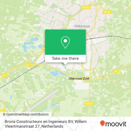 Brons Constructeurs en Ingenieurs BV, Willem Vleertmanstraat 27 kaart