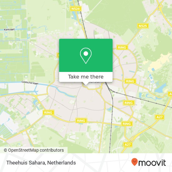 Theehuis Sahara, Langestraat 101 kaart