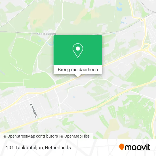101 Tankbataljon kaart