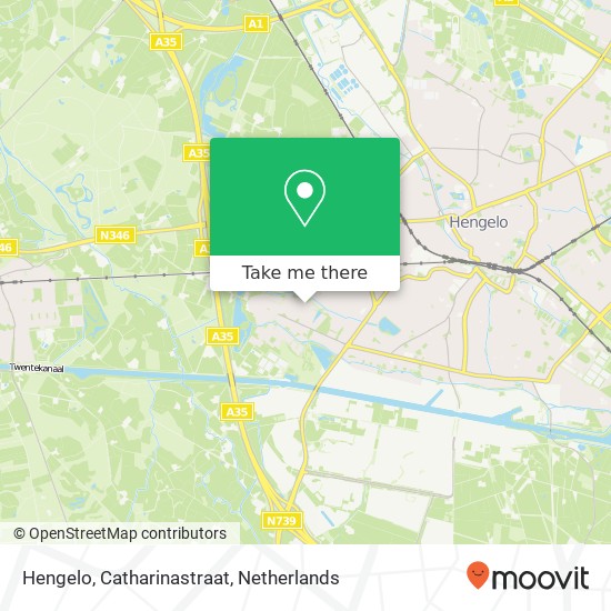 Hengelo, Catharinastraat kaart