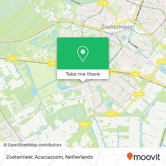 Zoetermeer, Acaciazoom kaart