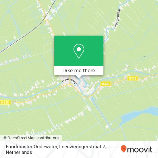 Foodmaster Oudewater, Leeuweringerstraat 7 kaart