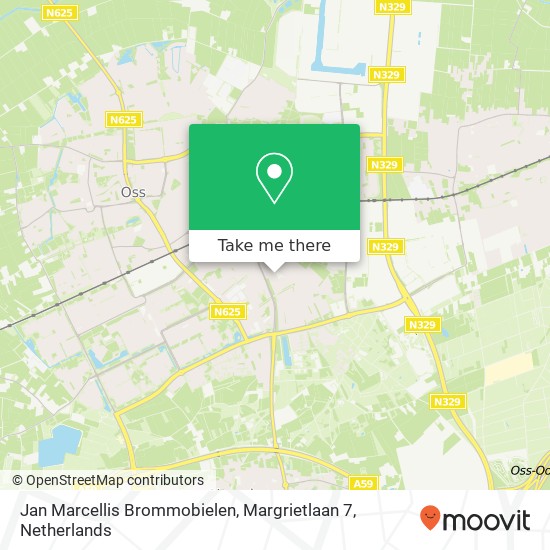 Jan Marcellis Brommobielen, Margrietlaan 7 kaart