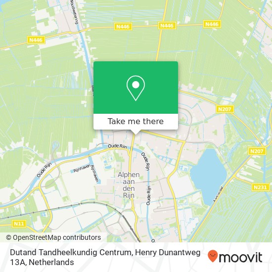 Dutand Tandheelkundig Centrum, Henry Dunantweg 13A kaart