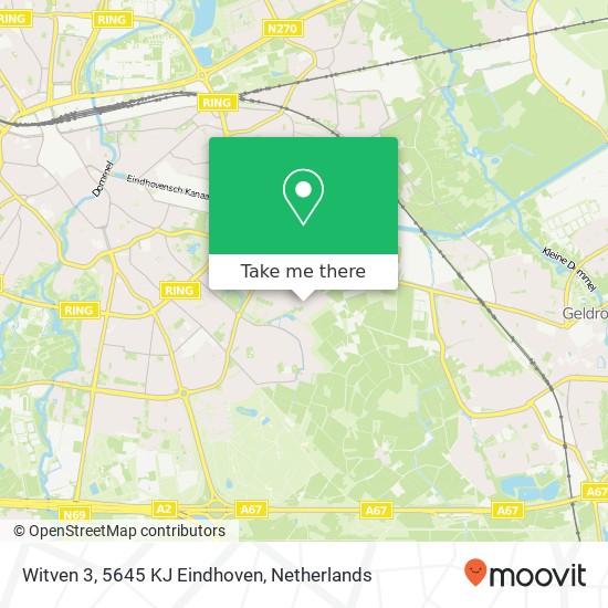 Witven 3, 5645 KJ Eindhoven kaart