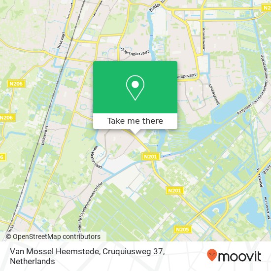 Van Mossel Heemstede, Cruquiusweg 37 kaart