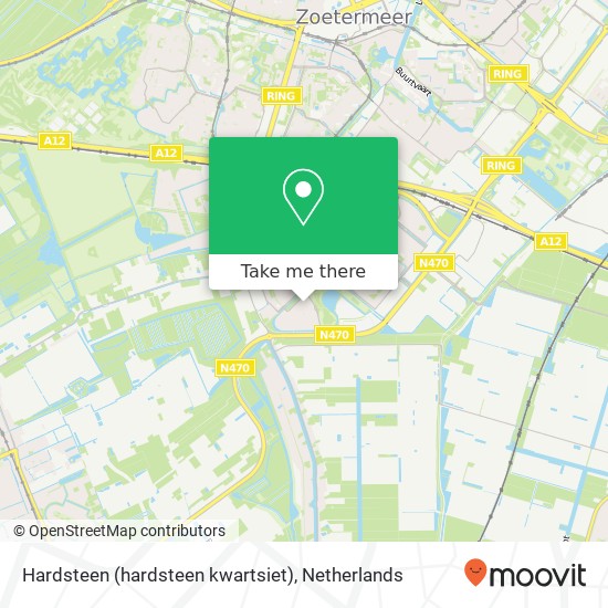 Hardsteen (hardsteen kwartsiet), 2719 TC Zoetermeer kaart