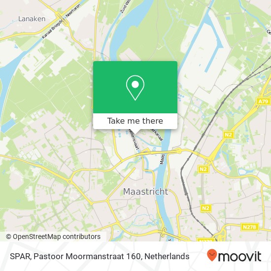 SPAR, Pastoor Moormanstraat 160 kaart