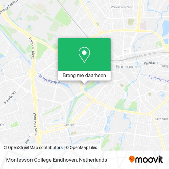Montessori College Eindhoven kaart