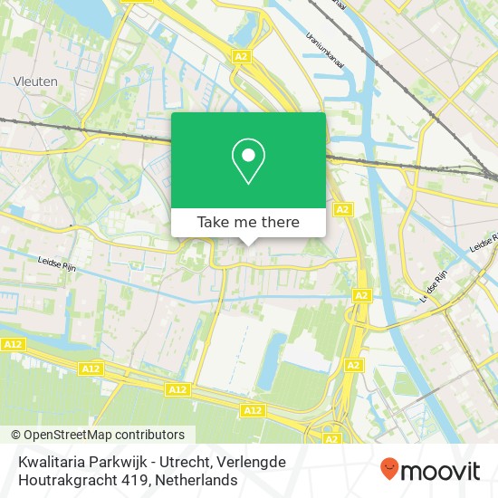 Kwalitaria Parkwijk - Utrecht, Verlengde Houtrakgracht 419 kaart
