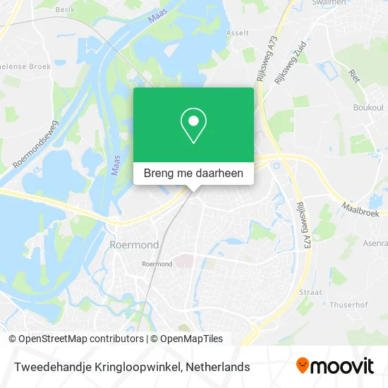 Tweedehandje Kringloopwinkel kaart