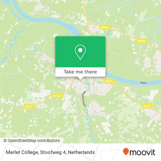 Merlet College, Stoofweg 4 kaart