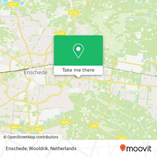 Enschede, Wooldrik kaart