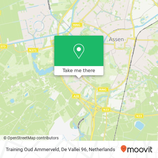 Training Oud Ammerveld, De Vallei 96 kaart