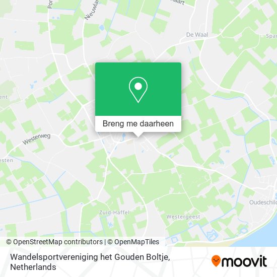 Wandelsportvereniging het Gouden Boltje kaart