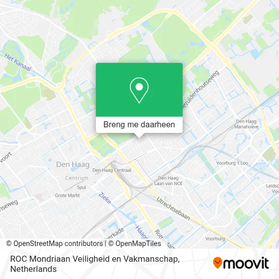 ROC Mondriaan Veiligheid en Vakmanschap kaart