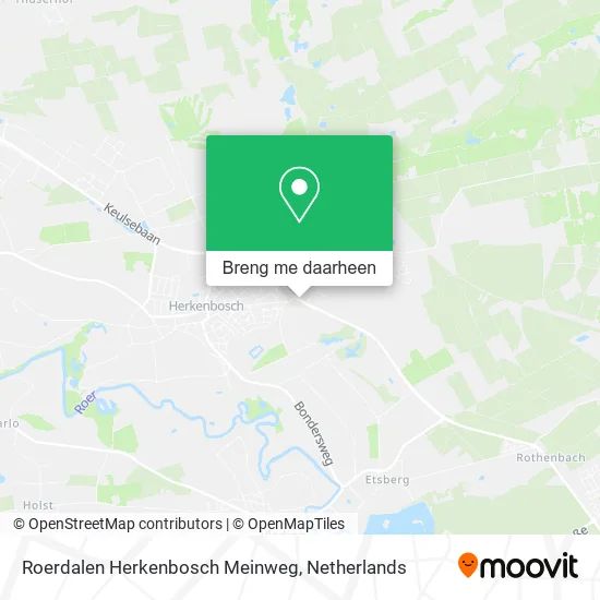 Roerdalen Herkenbosch Meinweg kaart