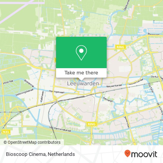 Bioscoop Cinema kaart