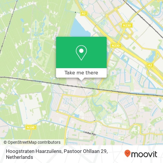 Hoogstraten Haarzuilens, Pastoor Ohllaan 29 kaart