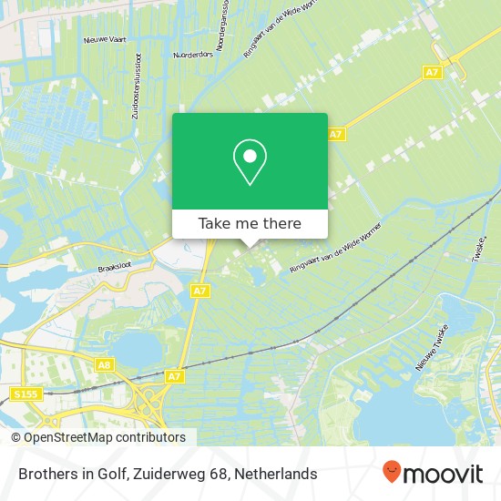 Brothers in Golf, Zuiderweg 68 kaart