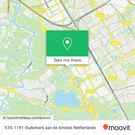 E35, 1191 Ouderkerk aan de Amstel kaart