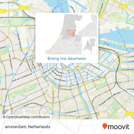 amsterdam, 's Gravelandseveer 3 kaart