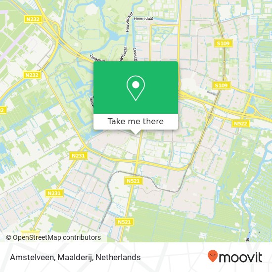 Amstelveen, Maalderij kaart