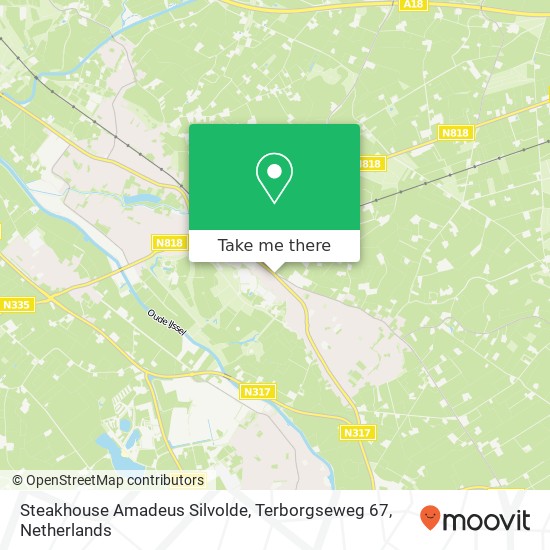 Steakhouse Amadeus Silvolde, Terborgseweg 67 kaart