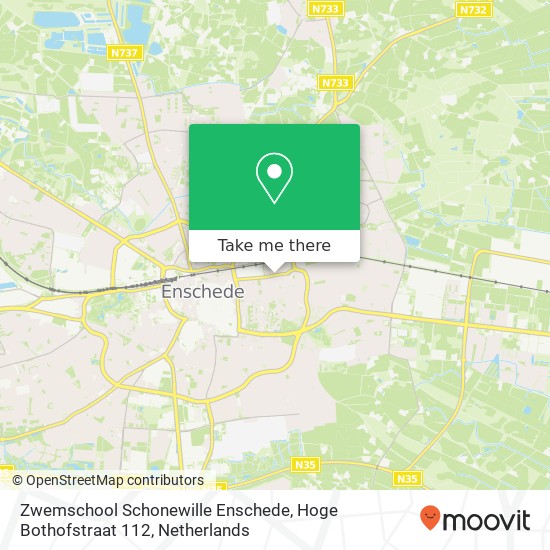 Zwemschool Schonewille Enschede, Hoge Bothofstraat 112 kaart