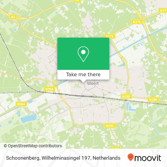 Schoonenberg, Wilhelminasingel 197 kaart