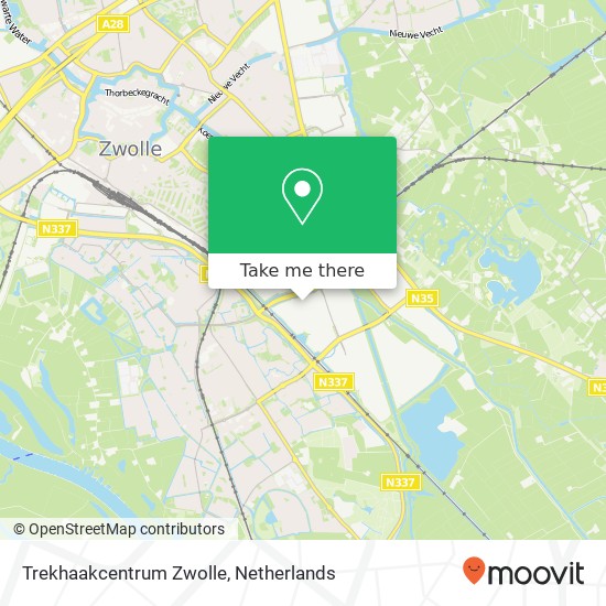 Trekhaakcentrum Zwolle, Nikolaus Ottostraat 3 kaart