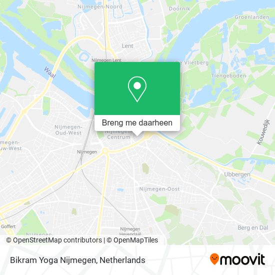 Bikram Yoga Nijmegen kaart