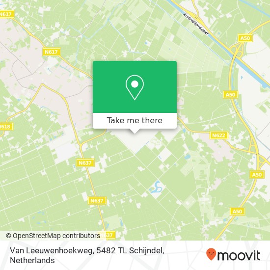 Van Leeuwenhoekweg, 5482 TL Schijndel kaart