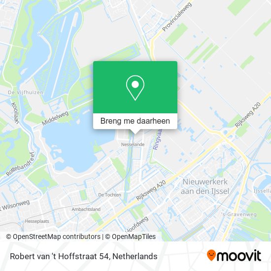 Robert van 't Hoffstraat 54 kaart