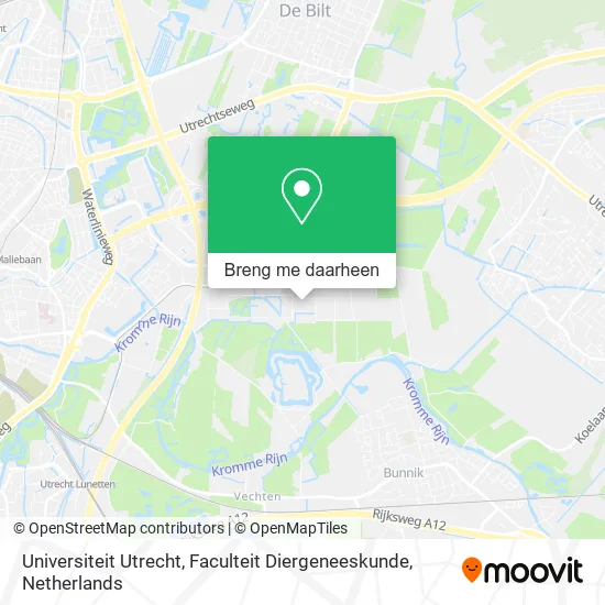 Universiteit Utrecht, Faculteit Diergeneeskunde kaart