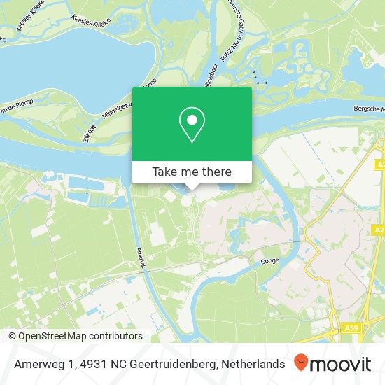 Amerweg 1, 4931 NC Geertruidenberg kaart