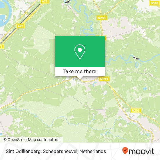Sint Odilienberg, Schepersheuvel kaart