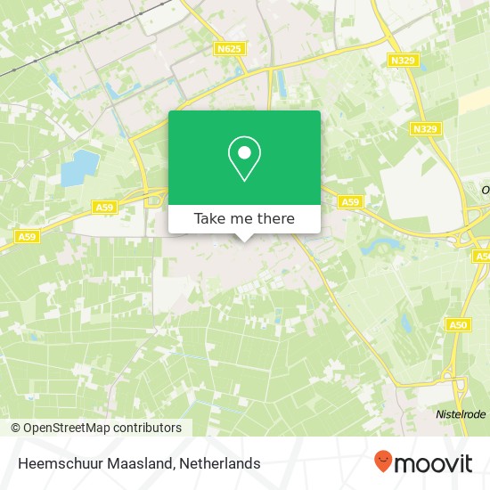 Heemschuur Maasland kaart