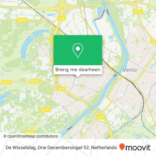 De Wisselslag, Drie Decembersingel 52 kaart