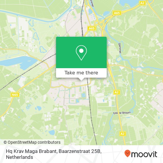 Hq Krav Maga Brabant, Baarzenstraat 25B kaart