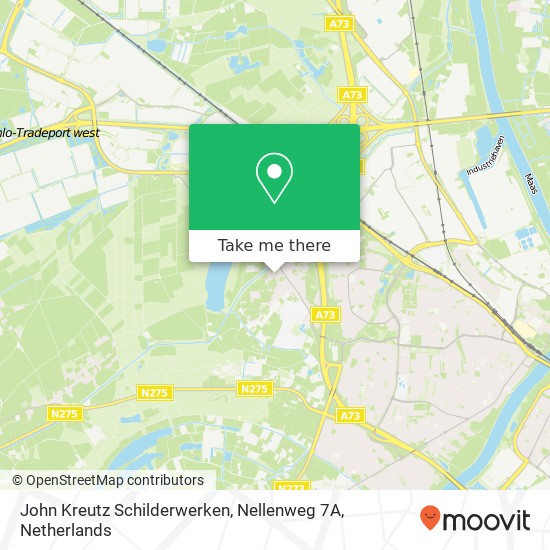 John Kreutz Schilderwerken, Nellenweg 7A kaart